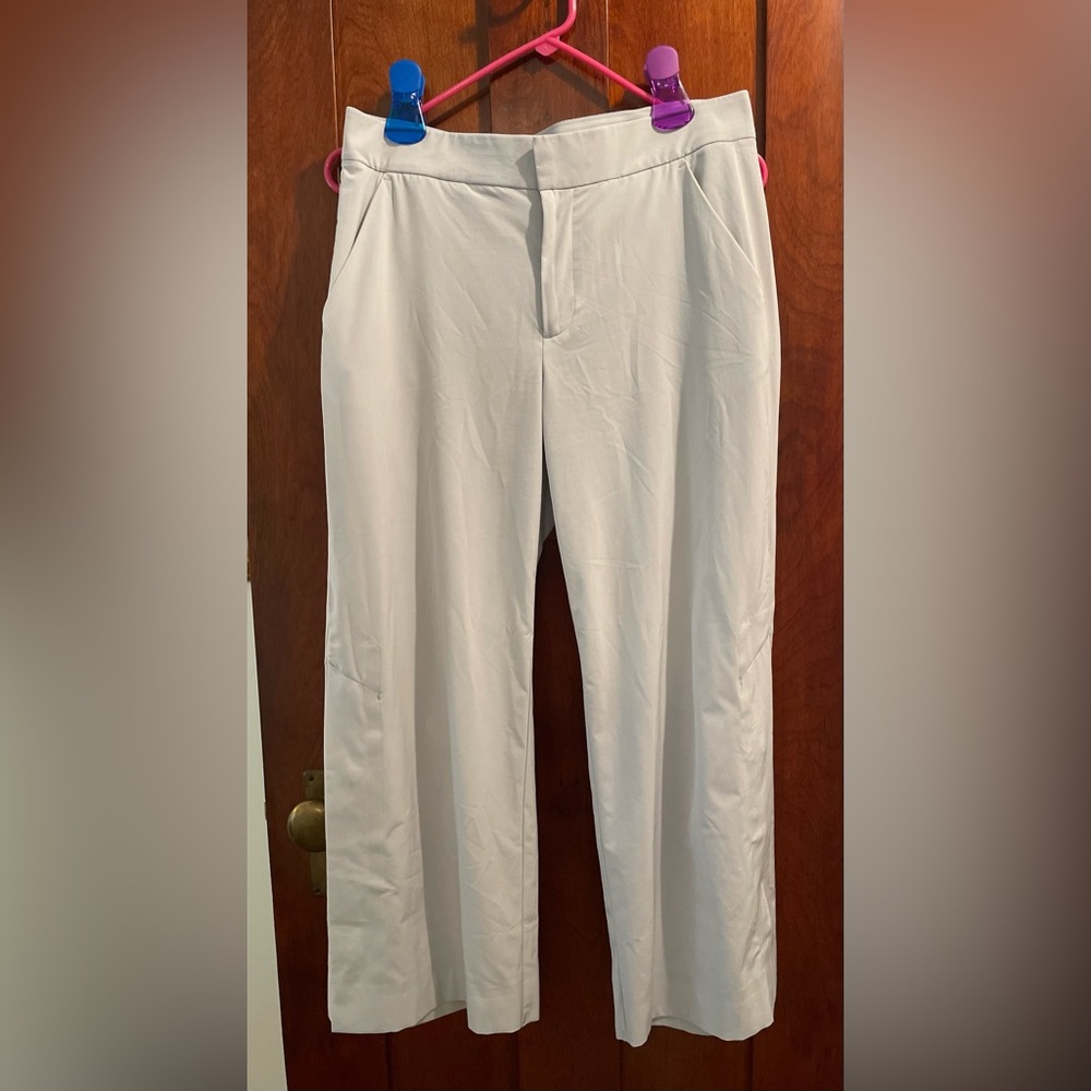 Athleta cropped wide leg trousers